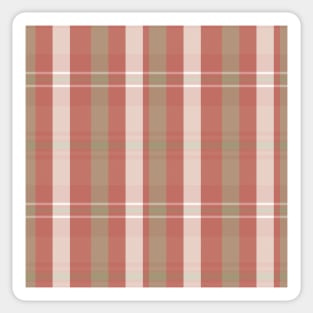 Cottagecore Aesthetic Artair 1 Hand Drawn Textured Plaid Pattern Sticker